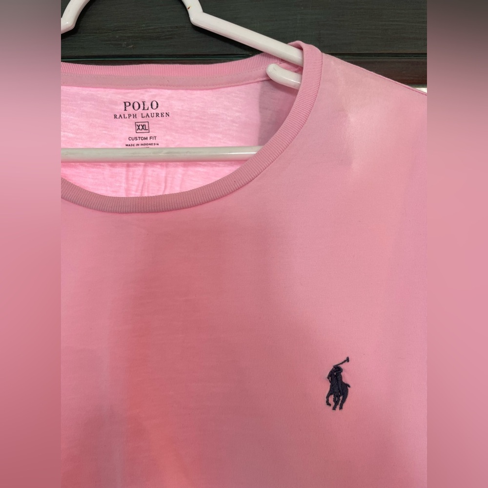 Polo by Ralph Lauren Pink Custom Fit Tee